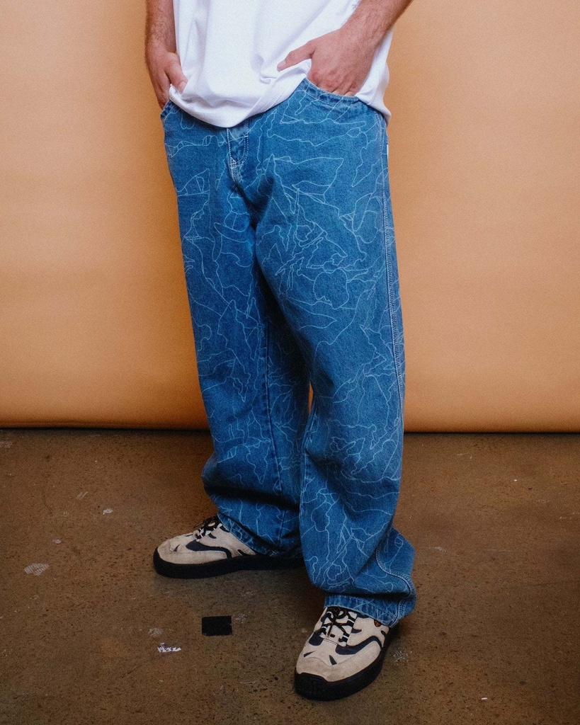 FLIP DADDY LAZER  TECH DENIM - Pantalon - RUSTY  Middy blue 30