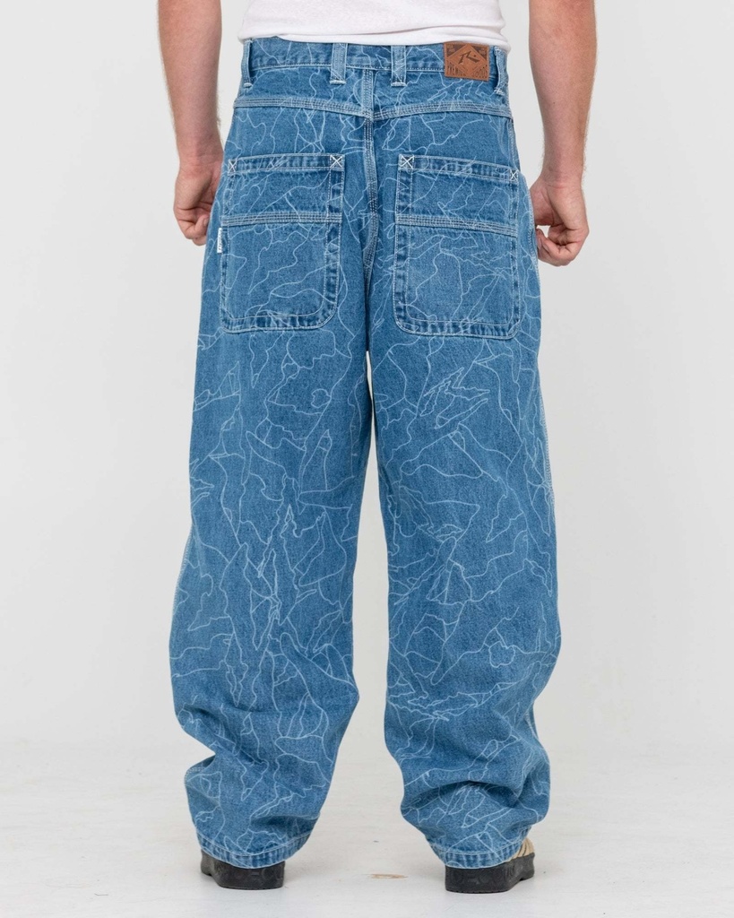 FLIP DADDY LAZER  TECH DENIM - Pantalon - RUSTY  Middy blue 30