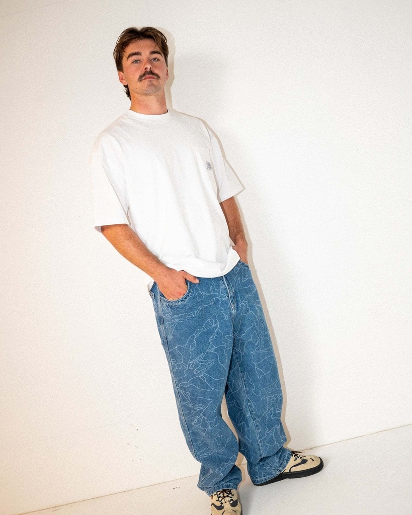 FLIP DADDY LAZER  TECH DENIM - Pantalon - RUSTY  Middy blue 30