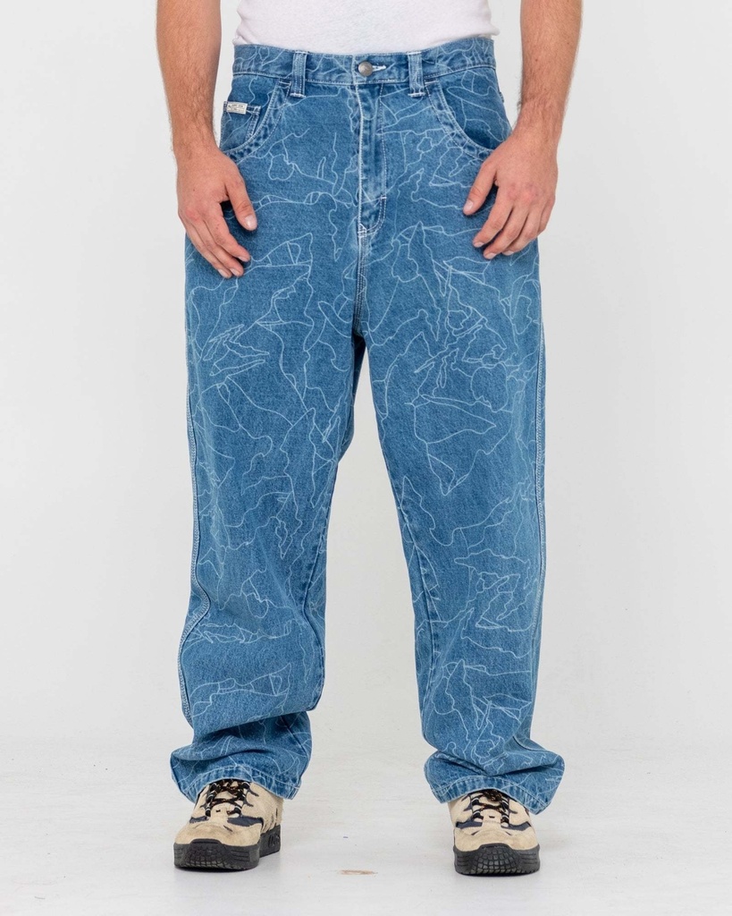 FLIP DADDY LAZER  TECH DENIM - Pantalon - RUSTY  Middy blue 30