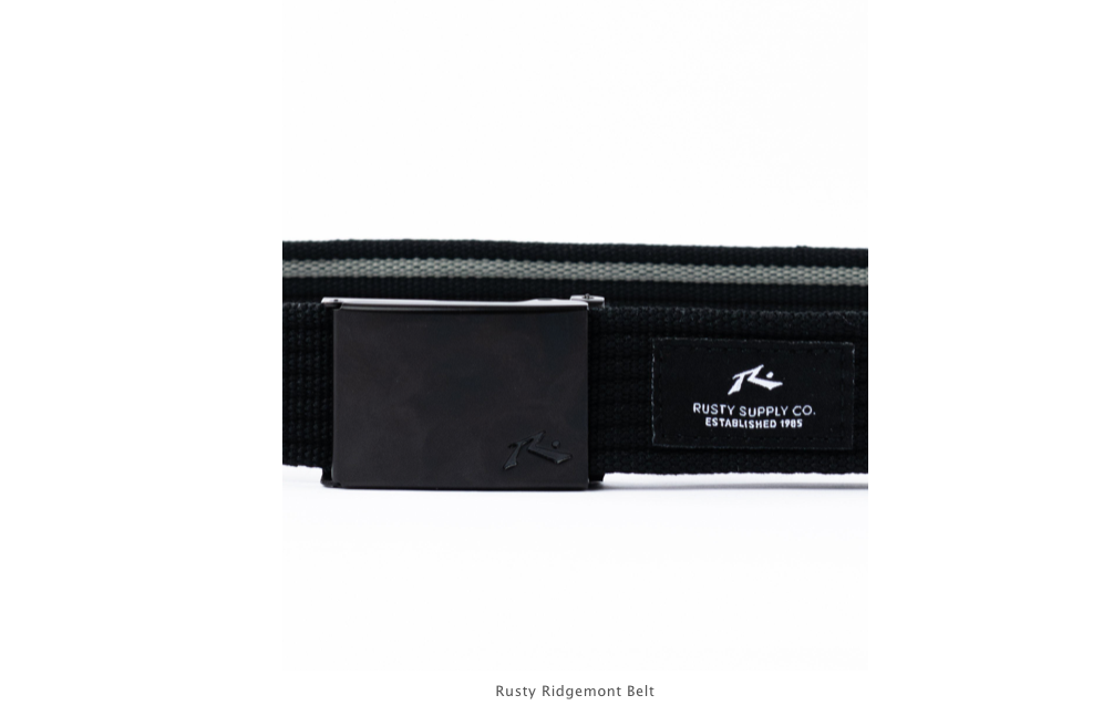 Ridgemont - Ceinture - RUSTY Black/Gun metal