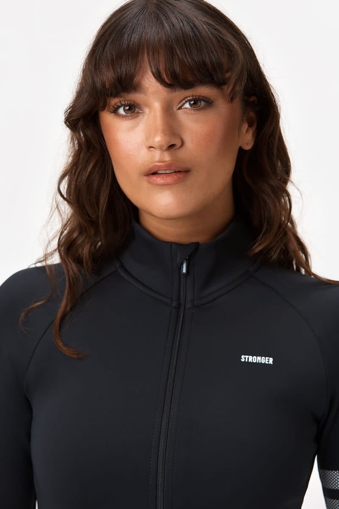Signature Zip Veste - STRONGER Black L