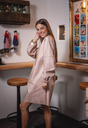 Robe cuir dentelle - Les Blondinettes Rose S