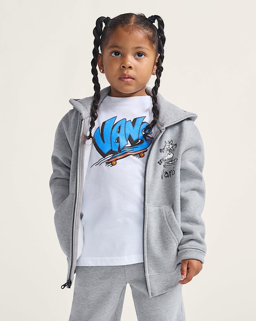 Sk8 Poss full Zip - Gillet - VANS Cement Heather 4ans