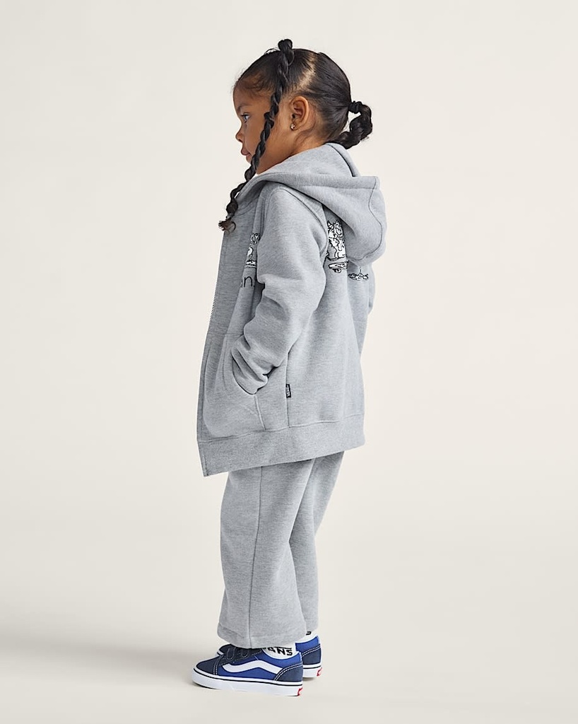 Sk8 Poss full Zip - Gillet - VANS Cement Heather 4ans