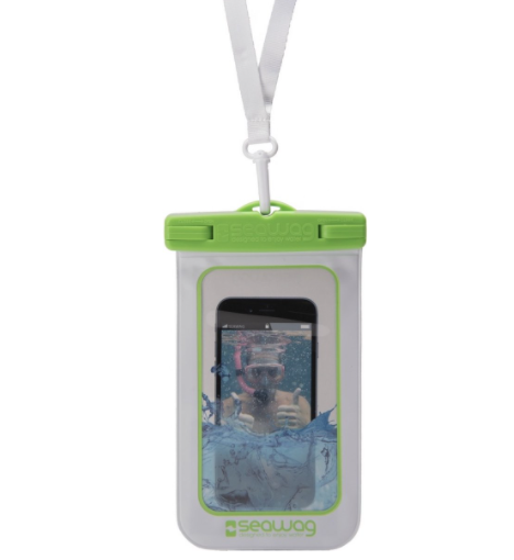 WATERPROOF CASE FR SMARPHONE WHITE & GREEN - SEAWAG