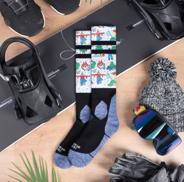 LEAF ME ALONE - Chaussettes de Snow - AMERICAN SOCKS  S/M = 36/41