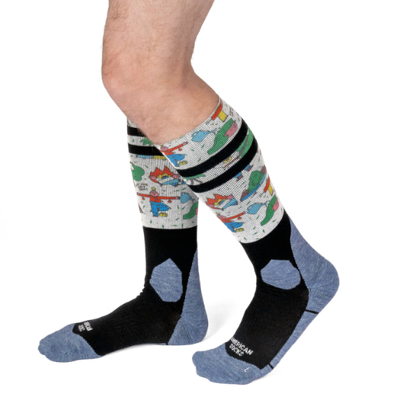 LEAF ME ALONE - Chaussettes de Snow - AMERICAN SOCKS  S/M = 36/41
