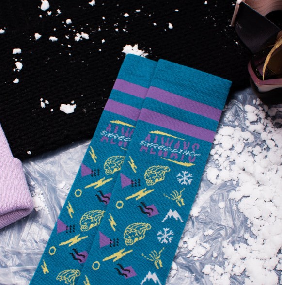 ALWAYS SHREDDING - Chaussettes de Snow - AMERICAN SOCKS  S/M = 36/41