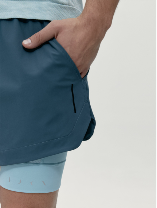 MASHU -  Short - BORN Grey / Blue M