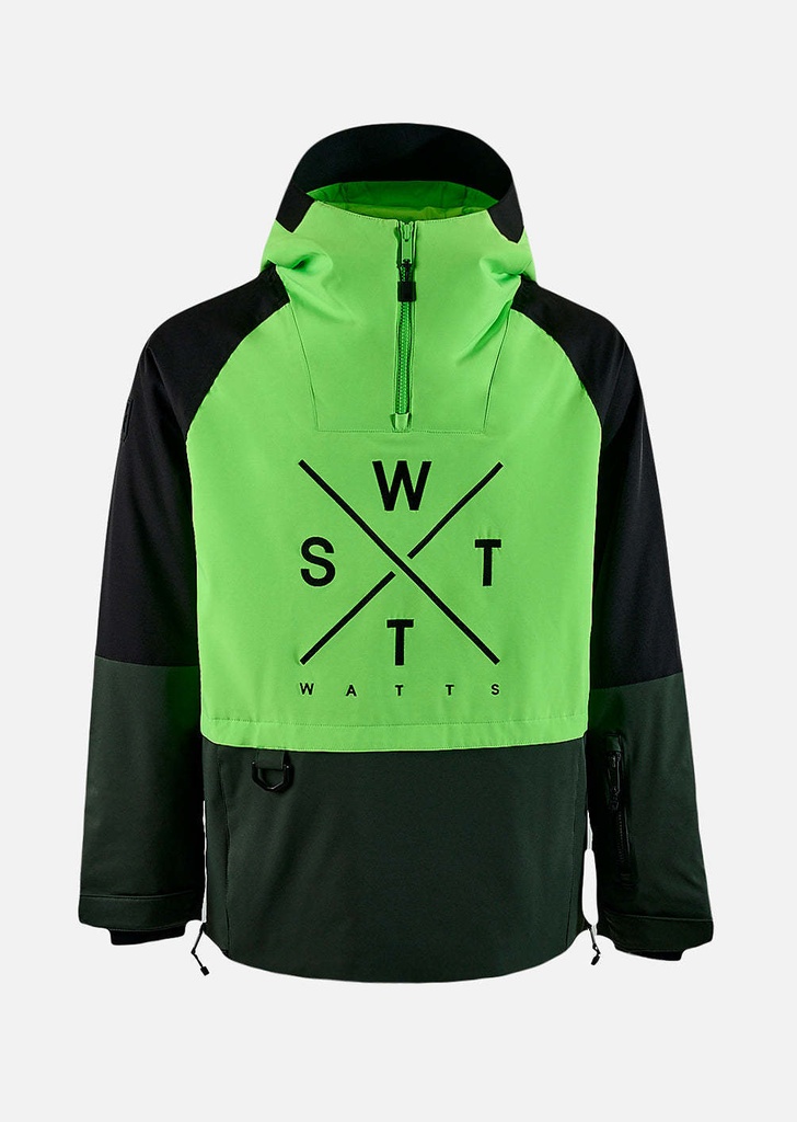 X-METOD - GREEN / FLUO ACID -Veste snow - WATTS W6112 L