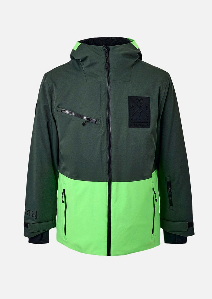 X-TEMPER -  GREEN- Veste snow - WATTS W4015 M