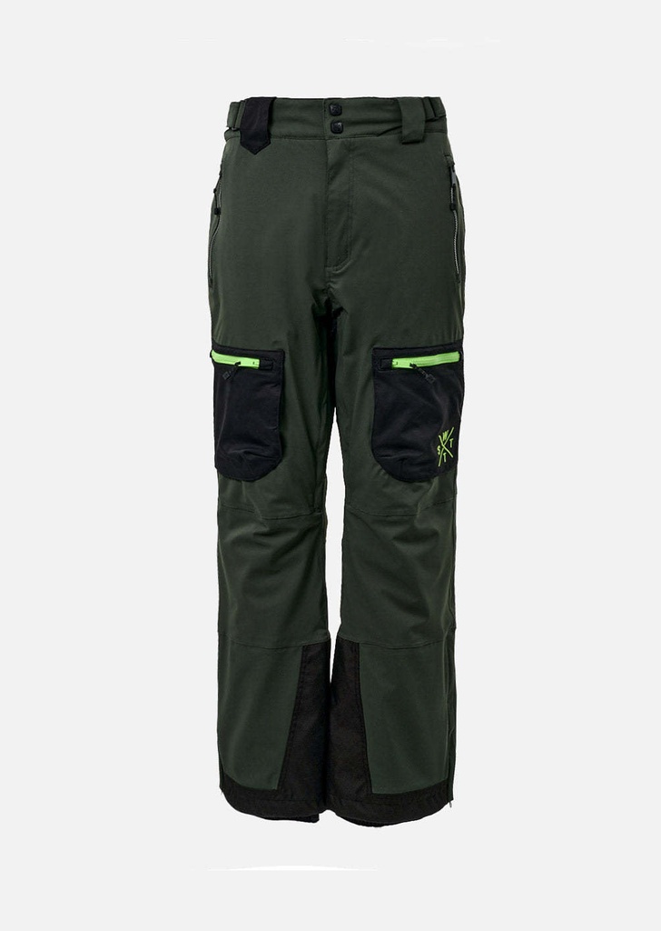 X-JIB -  GREEN/FLUO ACID - Pantalon snow - WATTS W6112 L