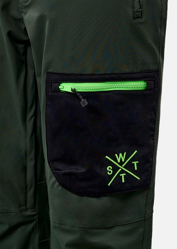 X-JIB -  GREEN/FLUO ACID - Pantalon snow - WATTS W6112 L