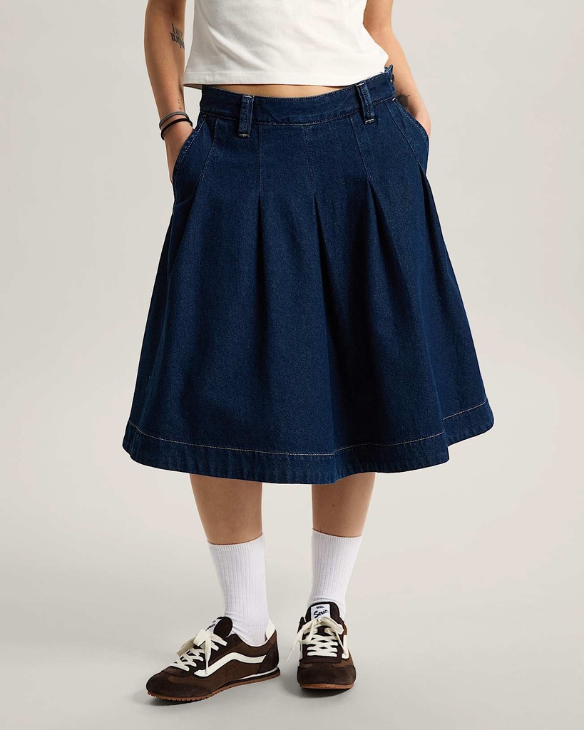 Authentic Chino Denim S Dark Rins - Jupe - VANS Dark Rinse 25
