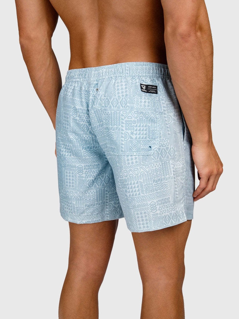 Helios-Print Men Swim Shorts - BRUNOTTI Mist XL