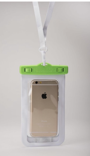 WATERPROOF CASE FR SMARPHONE WHITE & GREEN - SEAWAG