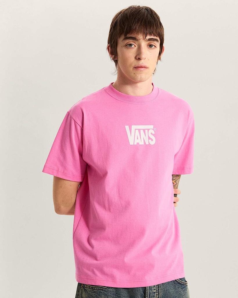 Stretch Logo SS Tee - VANS Pink Fizz XS