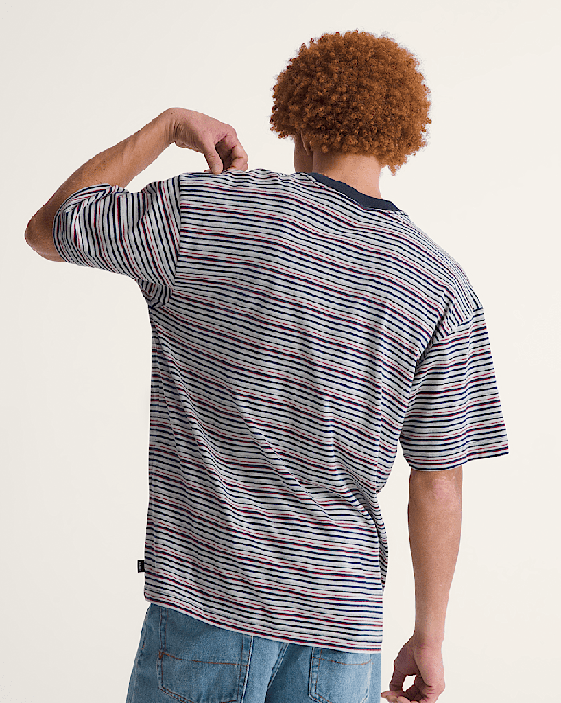 Cameron Stripe SS Knit - VANS Parisian Night/ S