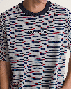 Cameron Stripe SS Knit - VANS OBSIDIAN FERN/L XL