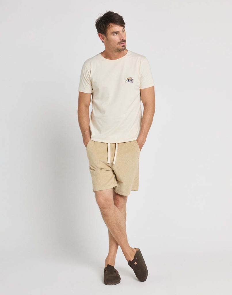 Short Loose Velours Beige - PULLIN M
