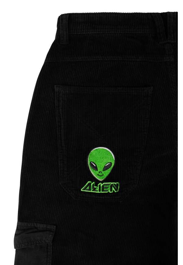 ALIEN CARGO - Pantalon - HOMEBOY Cord Black 28L32