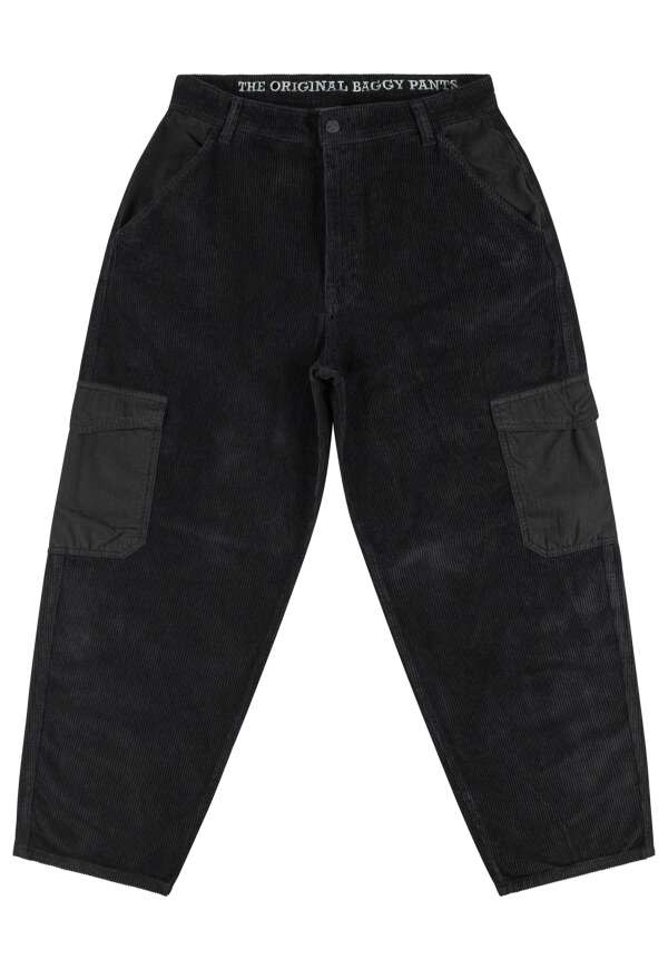 ALIEN CARGO - Pantalon - HOMEBOY Cord Black 28L32