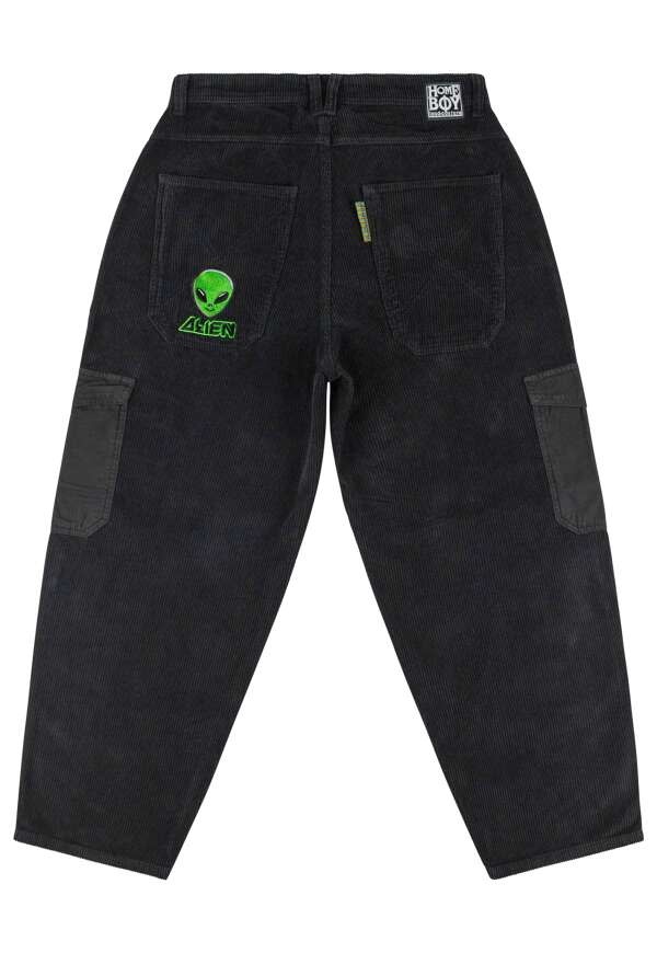 ALIEN CARGO - Pantalon - HOMEBOY Cord Black 28L32
