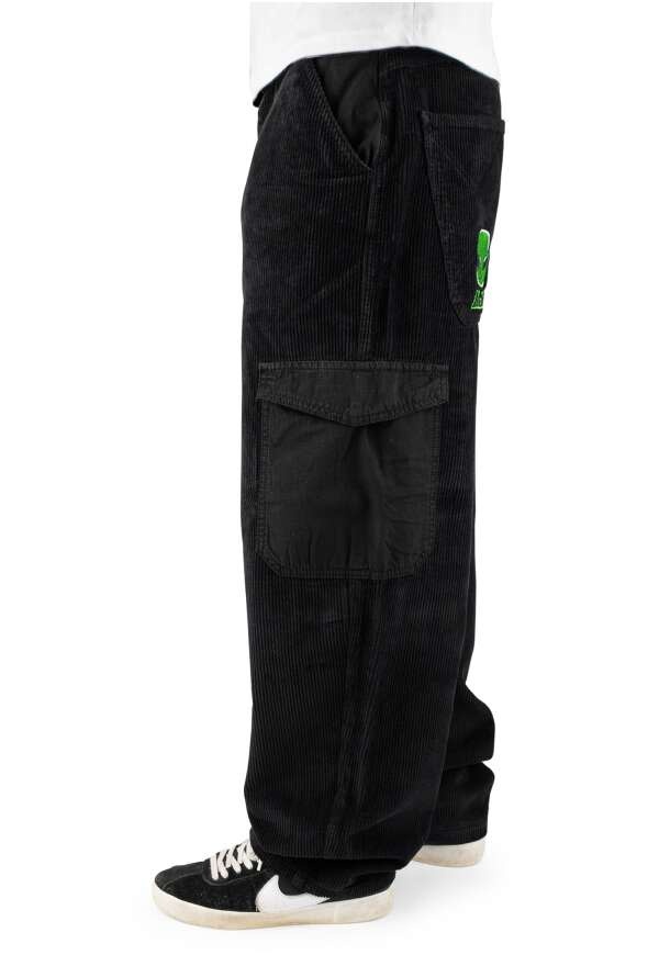 ALIEN CARGO - Pantalon - HOMEBOY Cord Black 28L32