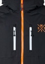X-BLOW - BLACK/ORANGE/WHITE - Veste snow - WATTS W9092 S