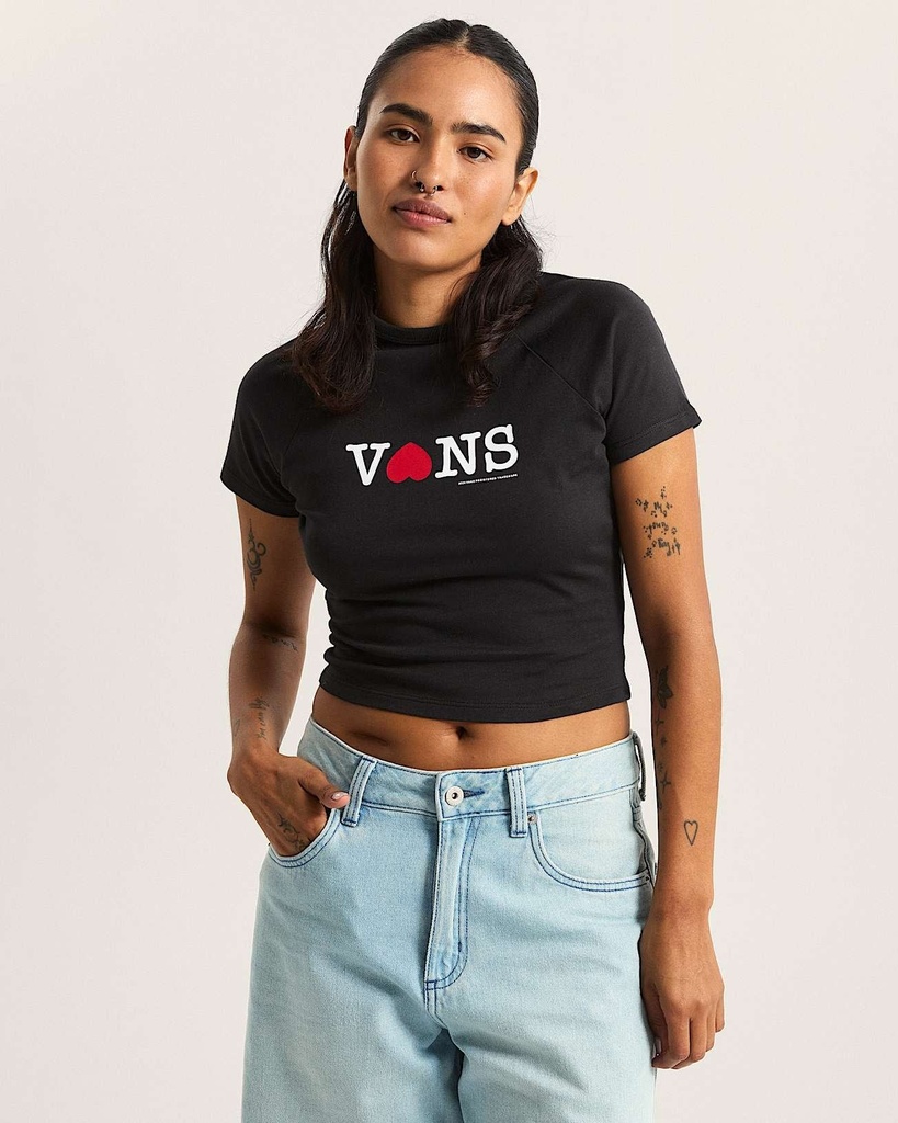 SOUVENIR BABY TEE - Tshirt - VANS Black M