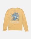 SURF SHARK BOYS LS SUNSHIRT - Tshirt enfant - SALTY CREW Light Orange 10ans