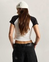 Clare Baby Tee - Tshirt Kids - VANS True White/Blac L/14ans