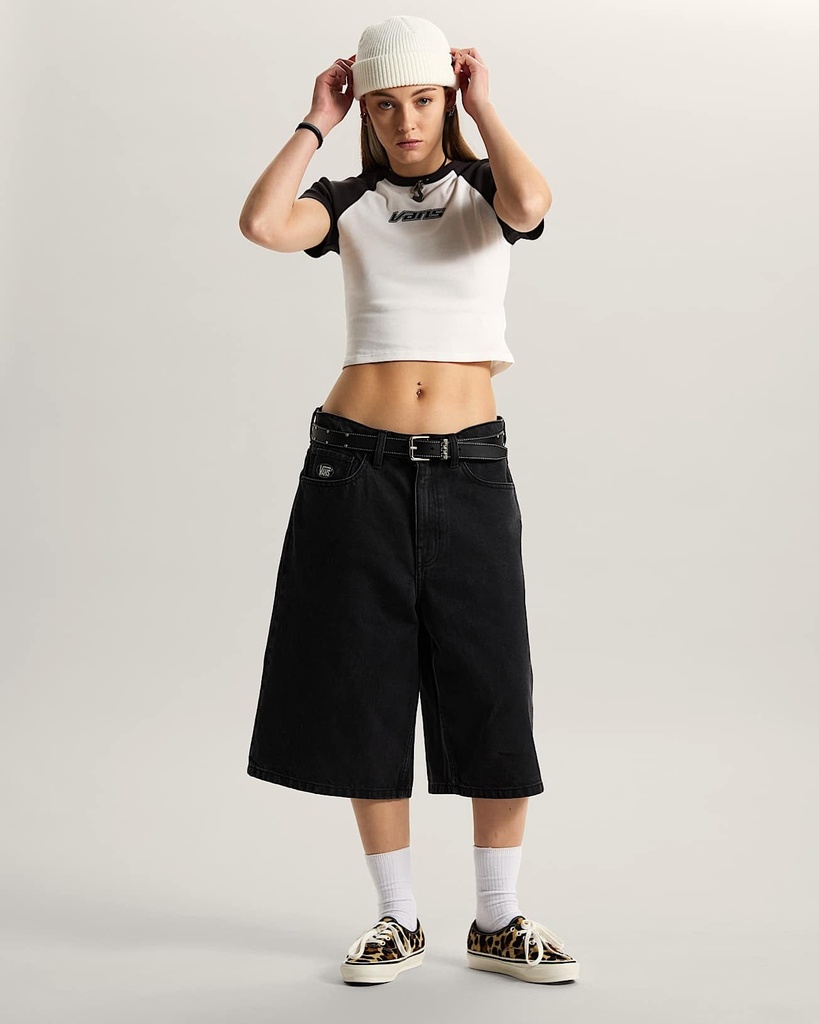 Clare Baby Tee - Tshirt Kids - VANS True White/Blac L/14ans