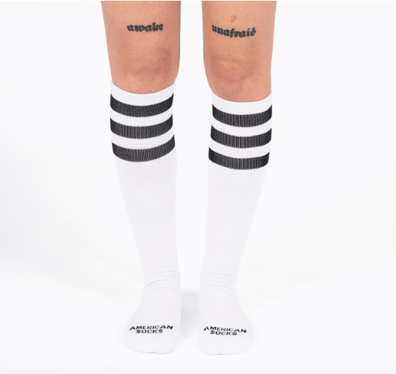 OLD SCHOOL - Knee High - AMERICAN SOCKS  One Size