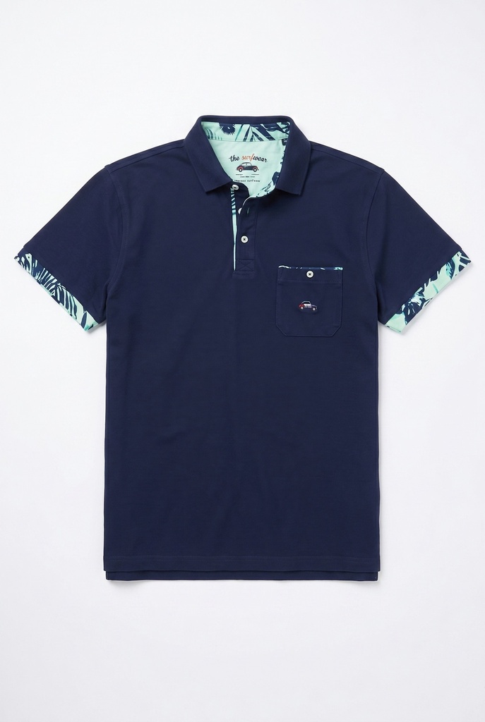 Polo  Bleu marine - THE SURFCAR  M