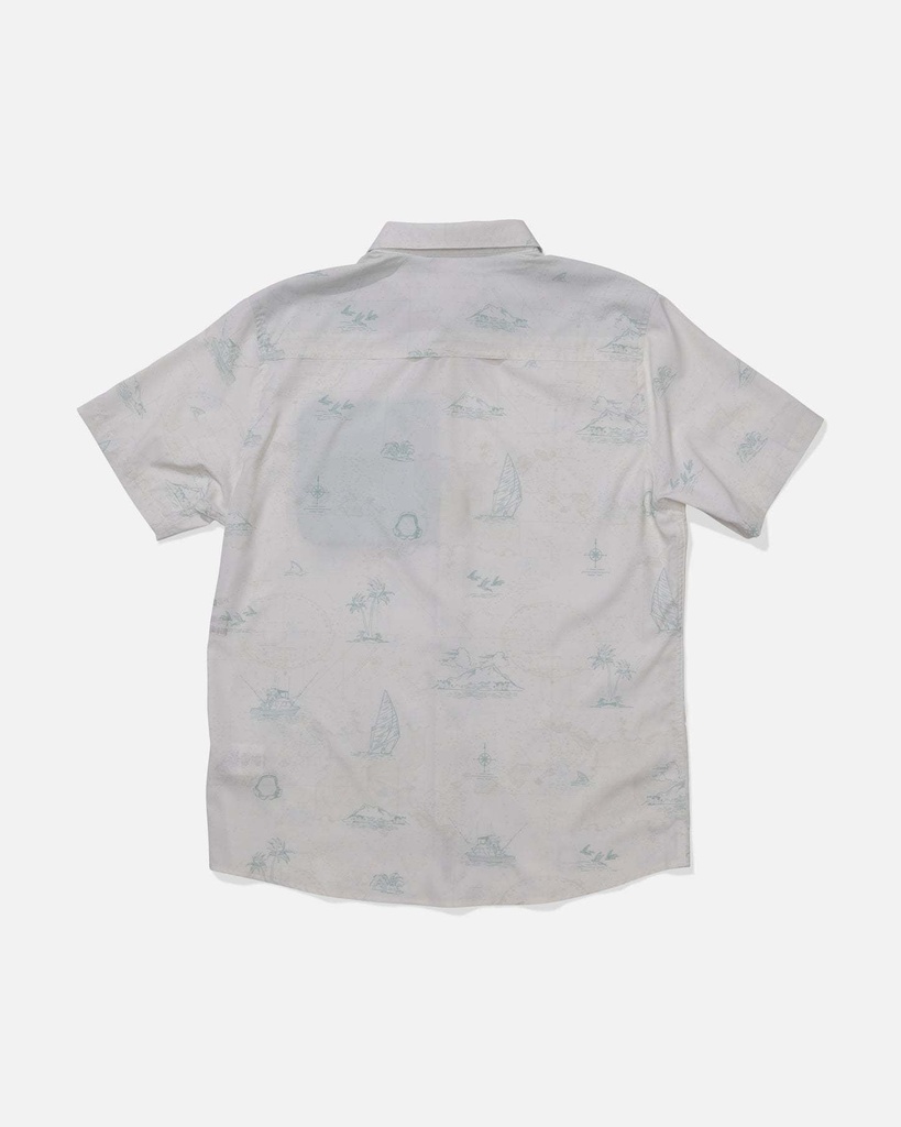 FLAGSHIP UV BUTTON UP - Chemise - SALTY CREW WHITE M
