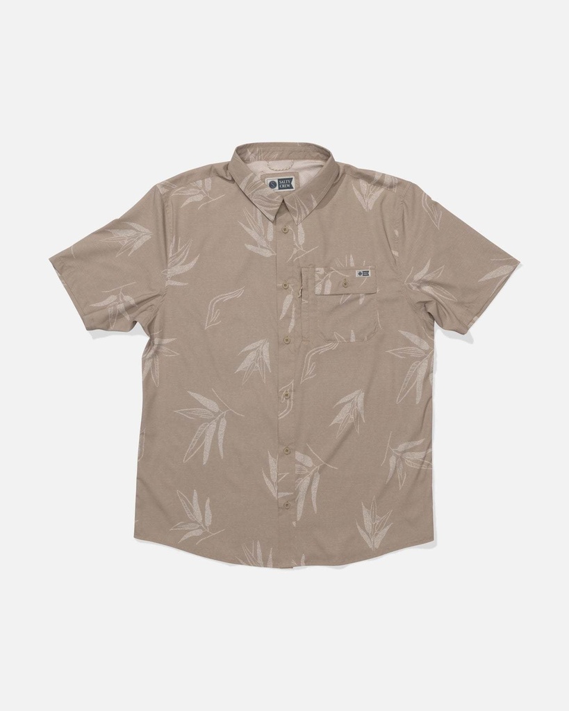 FLAGSHIP UV BUTTON UP - Chemise - SALTY CREW WHITE M
