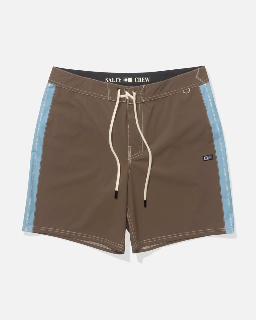 CHANNEL - Boardshort - SALTY CREW DARK BROWN 32