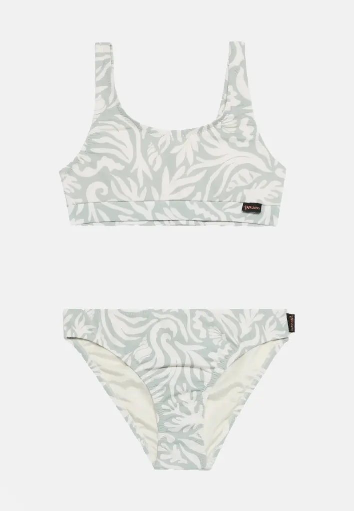 Myla-Print Girls Bikini Aqua Grey.webp
