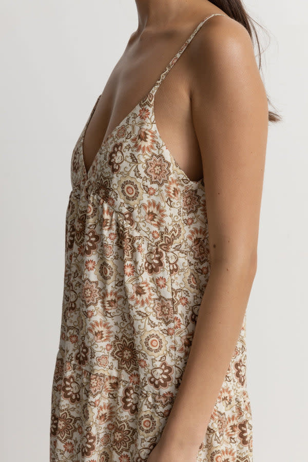 RAYA PAISLEY TIERED MIDI -Robe - RHYTHM Natural S