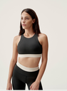 FIORELLA - Brassière réversible - BORN black/Stone L