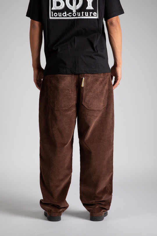X-TRA BAGGY Cord - Pantalon - HOMEBOY Chocolat Brown 30L32
