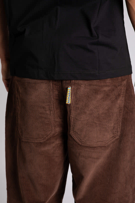 X-TRA BAGGY Cord - Pantalon - HOMEBOY Chocolat Brown 30L32