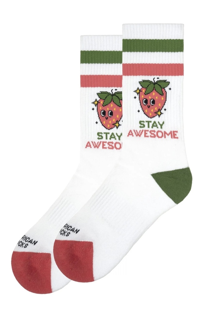 [210000013713] Stay Awesome - Mid High - AMERICAN SOCKS  One Size