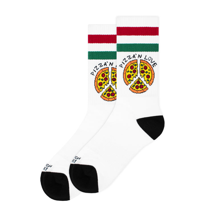 [210000013710] Pizza'n Love - Mid High - AMERICAN SOCKS  One Size