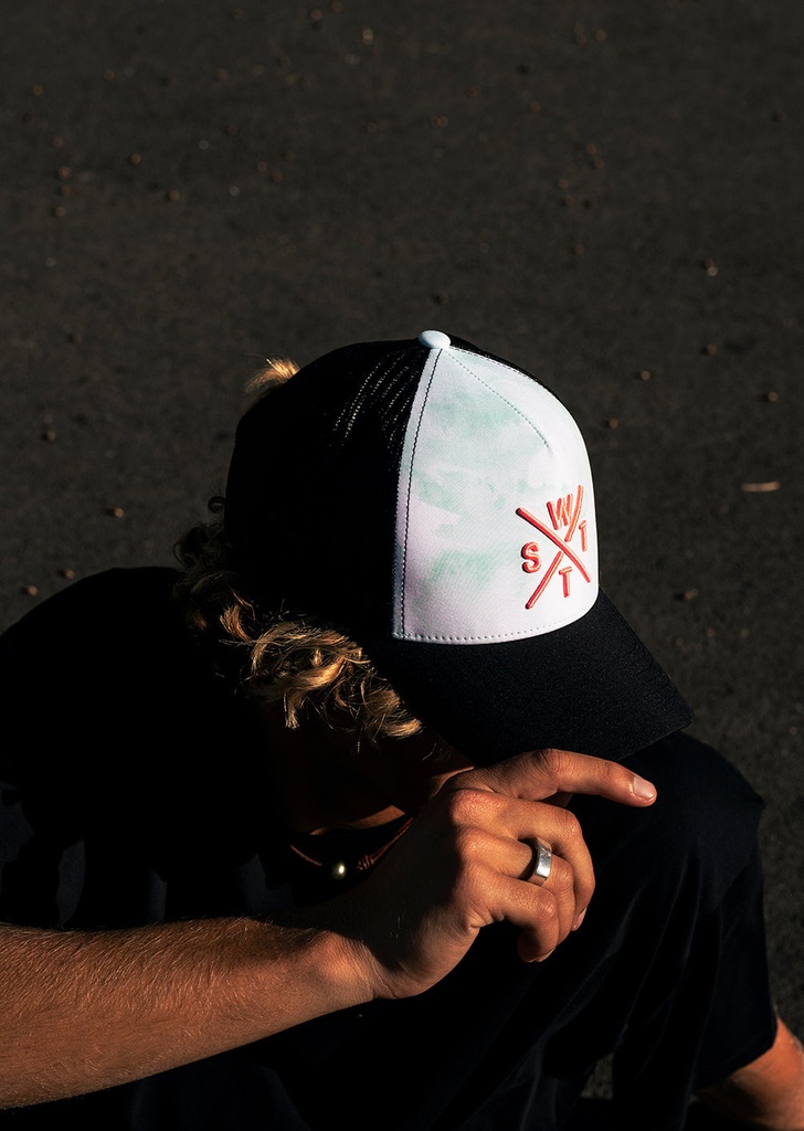 [210000012371] TRIBE WW507 - Casquette - WATTS  Acid wash water  mint