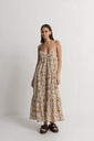 RAYA PAISLEY TIERED MIDI -Robe - RHYTHM Natural S