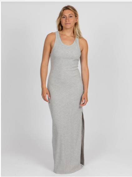 [210000011025] SUNSET MAXI  - Robe - RUSTY HEATHER GRAY M