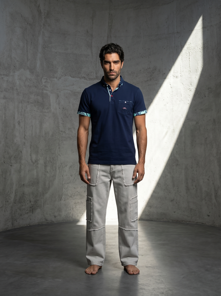 Polo  Bleu marine - THE SURFCAR  XL